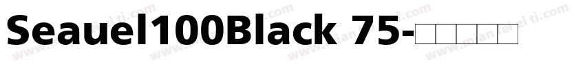 Seauel100Black 75字体转换